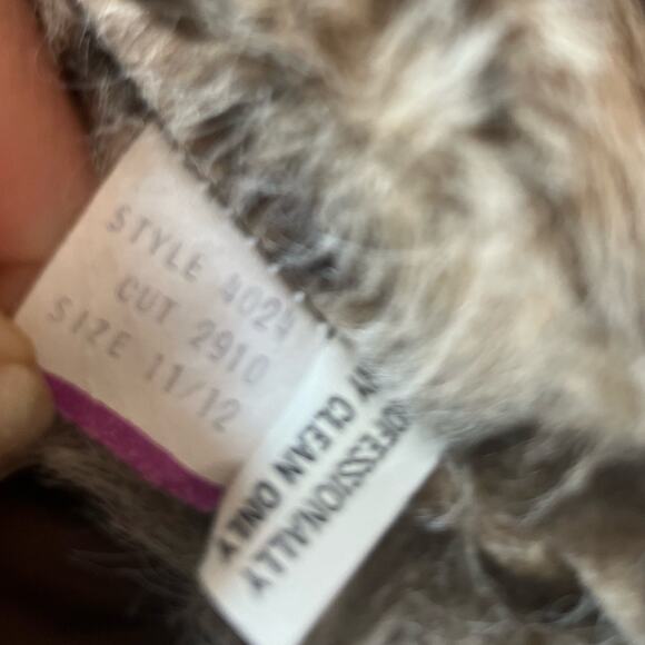 Vtg Faux Fur Old Money Mobwife Boho Glam Elegant Timeless Tie Belt  Coat M - Picture 7 of 8